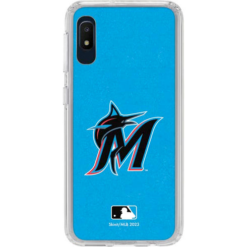 MLB Miami Marlins Solid Distressed Galaxy Cases