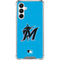 MLB Miami Marlins Solid Distressed Galaxy A16 5G Clear Case