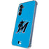 MLB Miami Marlins Solid Distressed Galaxy A55 5G Clear Case