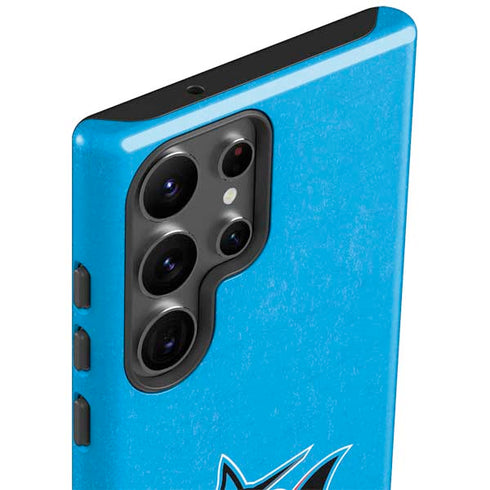 MLB Miami Marlins Solid Distressed Galaxy S23 Ultra Pro Case