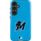MLB Miami Marlins Solid Distressed Galaxy S25 Impact Case