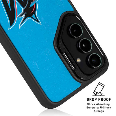 MLB Miami Marlins Solid Distressed Galaxy S24 Plus Kickstand Case