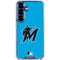 MLB Miami Marlins Solid Distressed Galaxy S25 Plus Clear Case