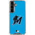 MLB Miami Marlins Solid Distressed Galaxy S26 Clear Case