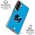 MLB Miami Marlins Solid Distressed Galaxy S26 Plus Clear Case