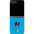 MLB Miami Marlins Solid Distressed Galaxy Z Flip6 Skin