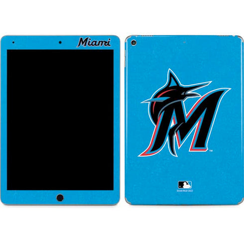 MLB Miami Marlins Solid Distressed iPad Skins