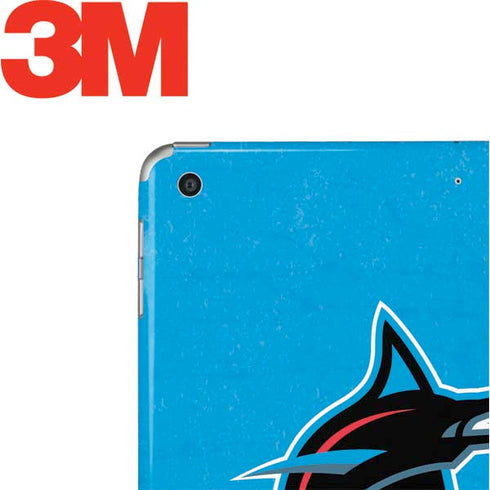 MLB Miami Marlins Solid Distressed Apple iPad Skin