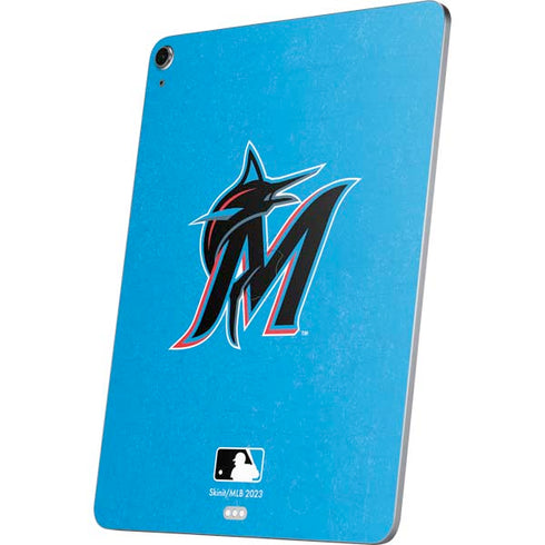 MLB Miami Marlins Solid Distressed Apple iPad Air Skin