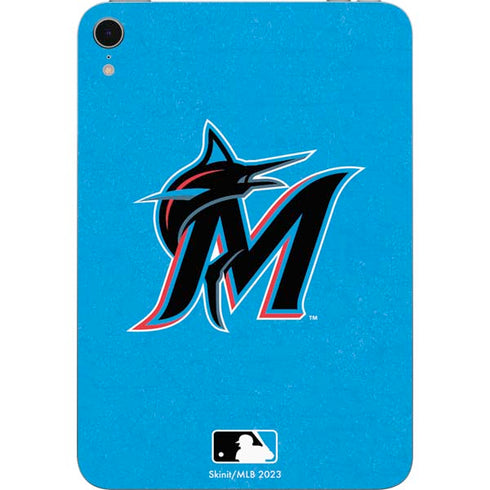 MLB Miami Marlins Solid Distressed Apple iPad Mini Skin