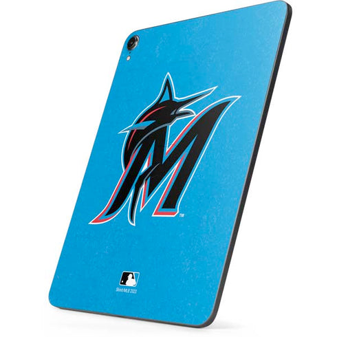 MLB Miami Marlins Solid Distressed Apple iPad Pro Skin