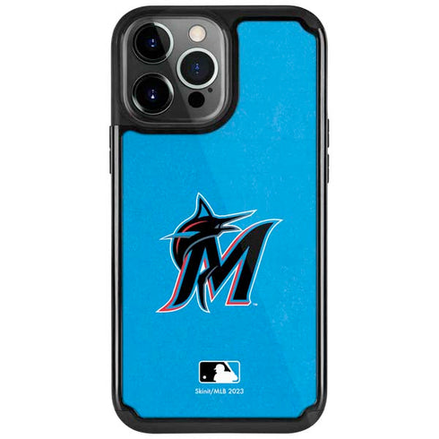 MLB Miami Marlins Solid Distressed iPhone Cases