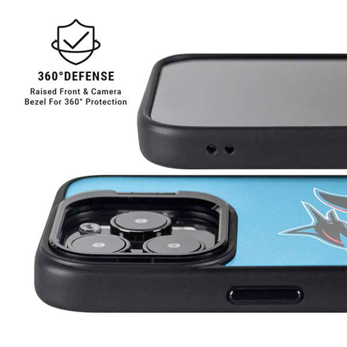 MLB Miami Marlins Solid Distressed iPhone 13 Pro Kickstand Case