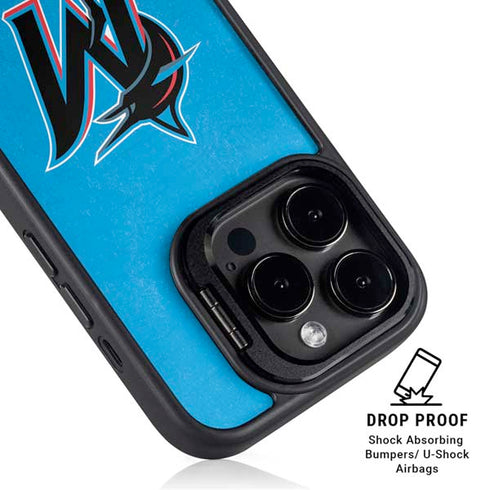MLB Miami Marlins Solid Distressed iPhone 13 Pro Kickstand Case