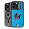 MLB Miami Marlins Solid Distressed iPhone 14 Pro Kickstand Case