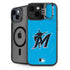 MLB Miami Marlins Solid Distressed iPhone 15 Kickstand Case