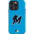 MLB Miami Marlins Solid Distressed iPhone 15 Pro Impact Case