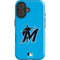 MLB Miami Marlins Solid Distressed iPhone 16 Impact Case
