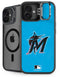 MLB Miami Marlins Solid Distressed iPhone 16 Plus Kickstand Case