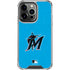 MLB Miami Marlins Solid Distressed iPhone 16 Pro Clear Case