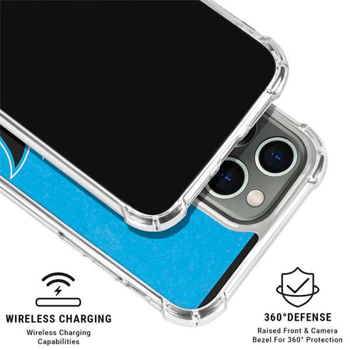 MLB Miami Marlins Solid Distressed iPhone 16 Pro Clear Case