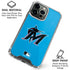MLB Miami Marlins Solid Distressed iPhone 16 Pro Clear Case