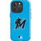 MLB Miami Marlins Solid Distressed iPhone 16 Pro Impact Case