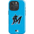MLB Miami Marlins Solid Distressed iPhone 16 Pro Impact Case