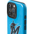 MLB Miami Marlins Solid Distressed iPhone 16 Pro Impact Case