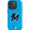 MLB Miami Marlins Solid Distressed iPhone 16 Pro Magsafe Impact Case