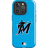 MLB Miami Marlins Solid Distressed iPhone 16 Pro Magsafe Impact Case