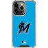 MLB Miami Marlins Solid Distressed iPhone 16 Pro Max Clear Case