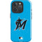 MLB Miami Marlins Solid Distressed iPhone 16 Pro Max Impact Case