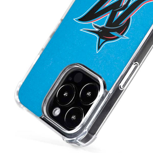 MLB Miami Marlins Solid Distressed iPhone 16 Pro Max MagSafe Case