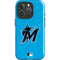 MLB Miami Marlins Solid Distressed iPhone 16 Pro Max Magsafe Impact Case