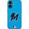 MLB Miami Marlins Solid Distressed iPhone 16 Skin