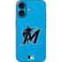 MLB Miami Marlins Solid Distressed iPhone 16 Skin