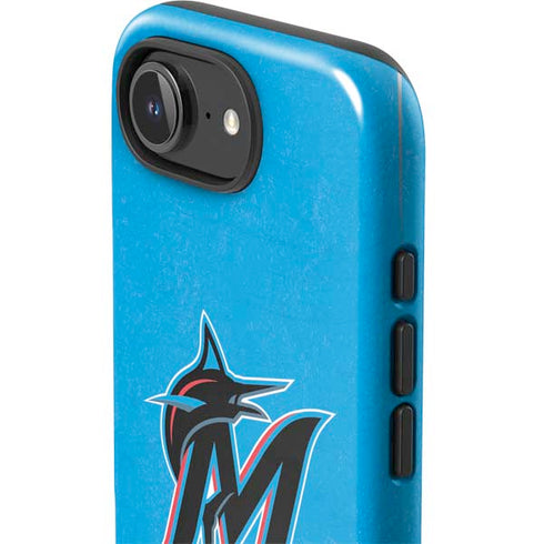 MLB Miami Marlins Solid Distressed iPhone 16e Impact Case