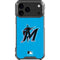 MLB Miami Marlins Solid Distressed iPhone 18 Pro Max Clear Case