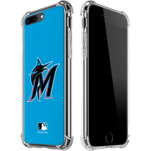 MLB Miami Marlins Solid Distressed iPhone Cases