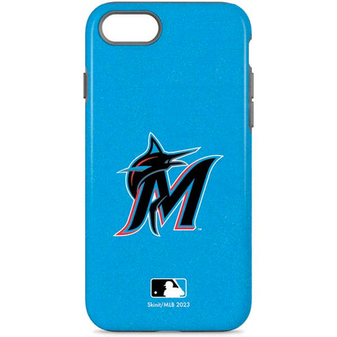 MLB Miami Marlins Solid Distressed iPhone Cases