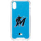 MLB Miami Marlins Solid Distressed iPhone XS Clear Case