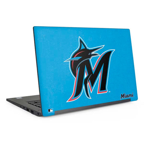 MLB Miami Marlins Solid Distressed Dell Latitude Skin