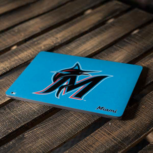 MLB Miami Marlins Solid Distressed Apple MacBook Air Skin