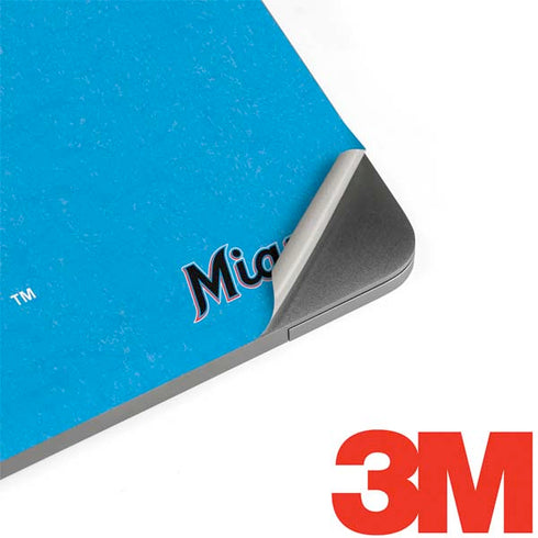 MLB Miami Marlins Solid Distressed MacBook Skins