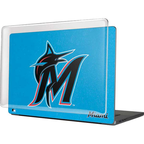 MLB Miami Marlins Solid Distressed MacBook Cases