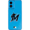 MLB Miami Marlins Solid Distressed Moto G Play 4G (2024) Skin