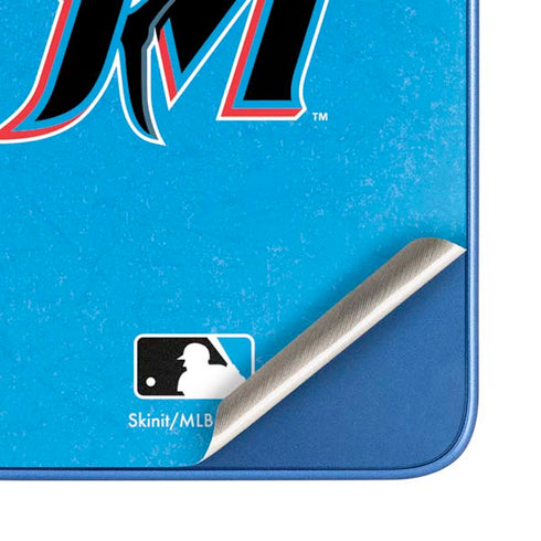 MLB Miami Marlins Solid Distressed Moto G Play 4G (2024) Skin