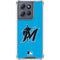 MLB Miami Marlins Solid Distressed Moto G Stylus 5G (2025) Clear Case