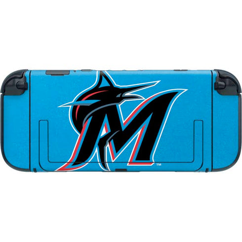 MLB Miami Marlins Solid Distressed Nintendo Switch 2 (2025) with Joy-Con Skin